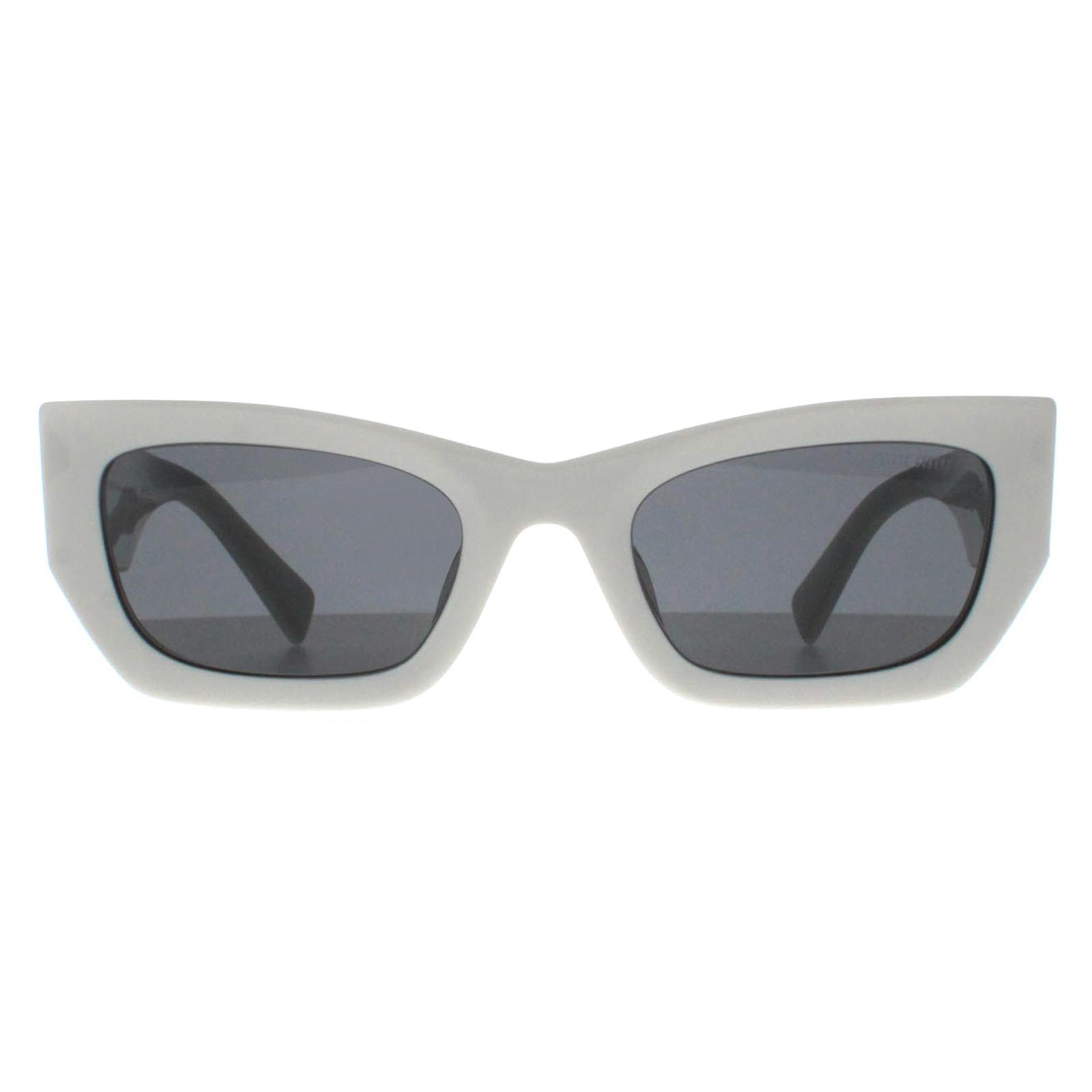 Miu Miu MU09WS 1425S0 wit donkergrijs zonnebril