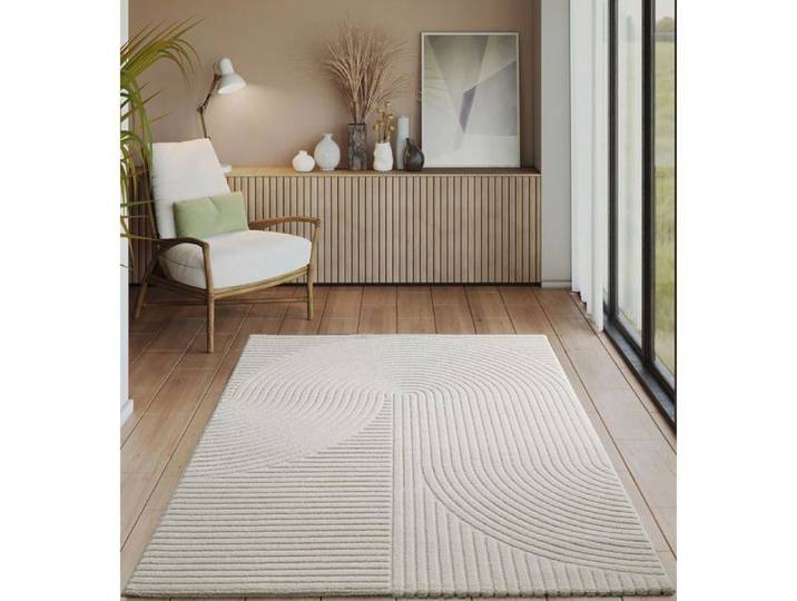 Tapis moderne - THE CARPET - Everest 2251 - 80x300 cm - Effet 3D - Design scandinave