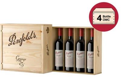 """Penfolds 75th Anniversary Grange 4 Bottle Vertical Set in OWC (2018,2019, 2020, 2021) Red Wine - Australia"""
