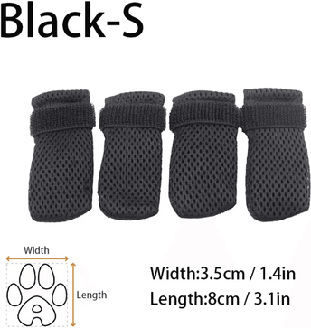Inspire Curations Soft Silicone Cat Grooming Boots For Bathing, Nail Trimming And Pet Paw Protection black S