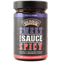 Don Marcos BBQ Sauce - Sweet & Spicy - 260ml Glas