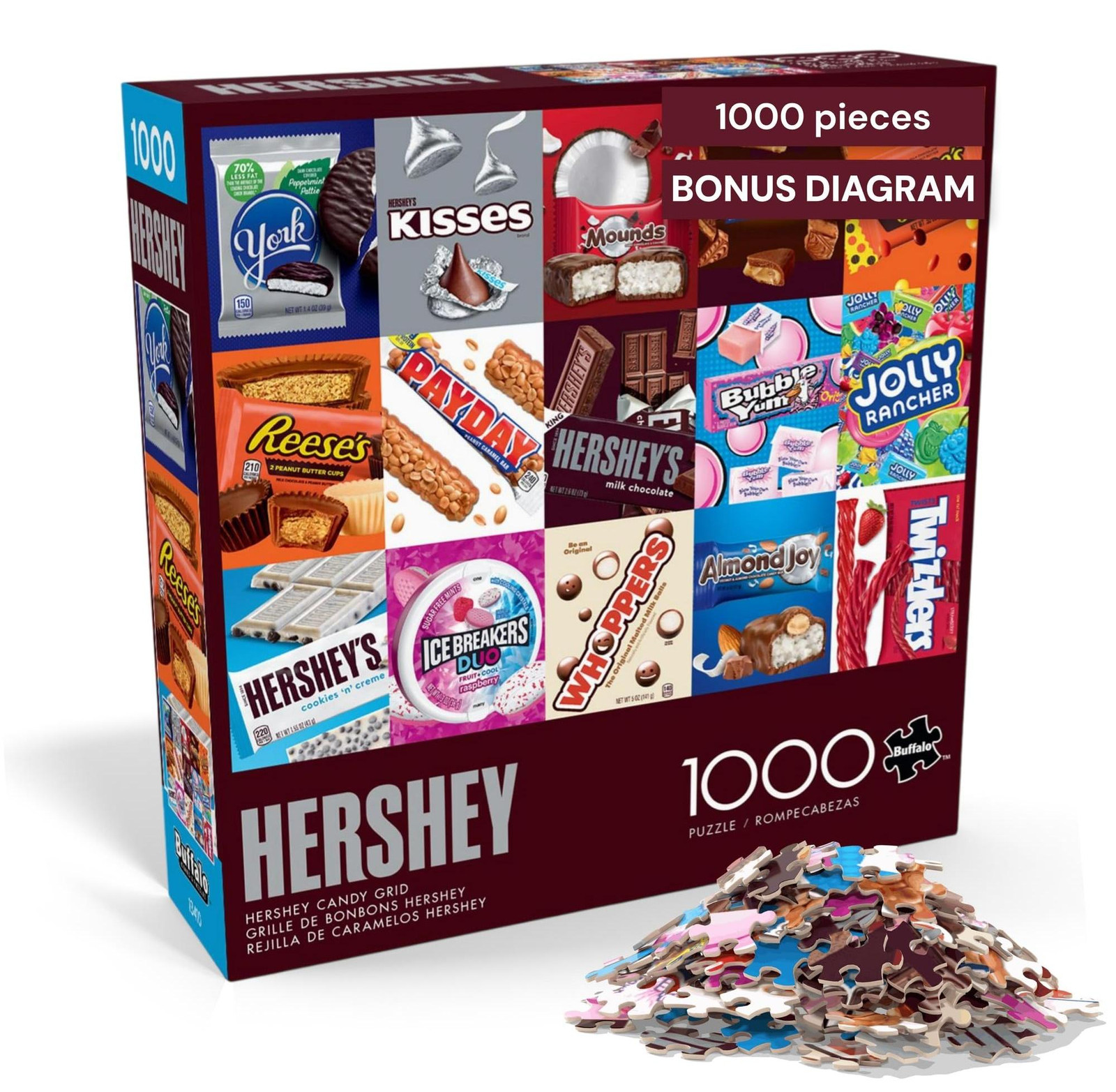 Buffalo Games Hershey's Hershey Candy Grid Puzzel van 1000 stukjes voor volwassenen