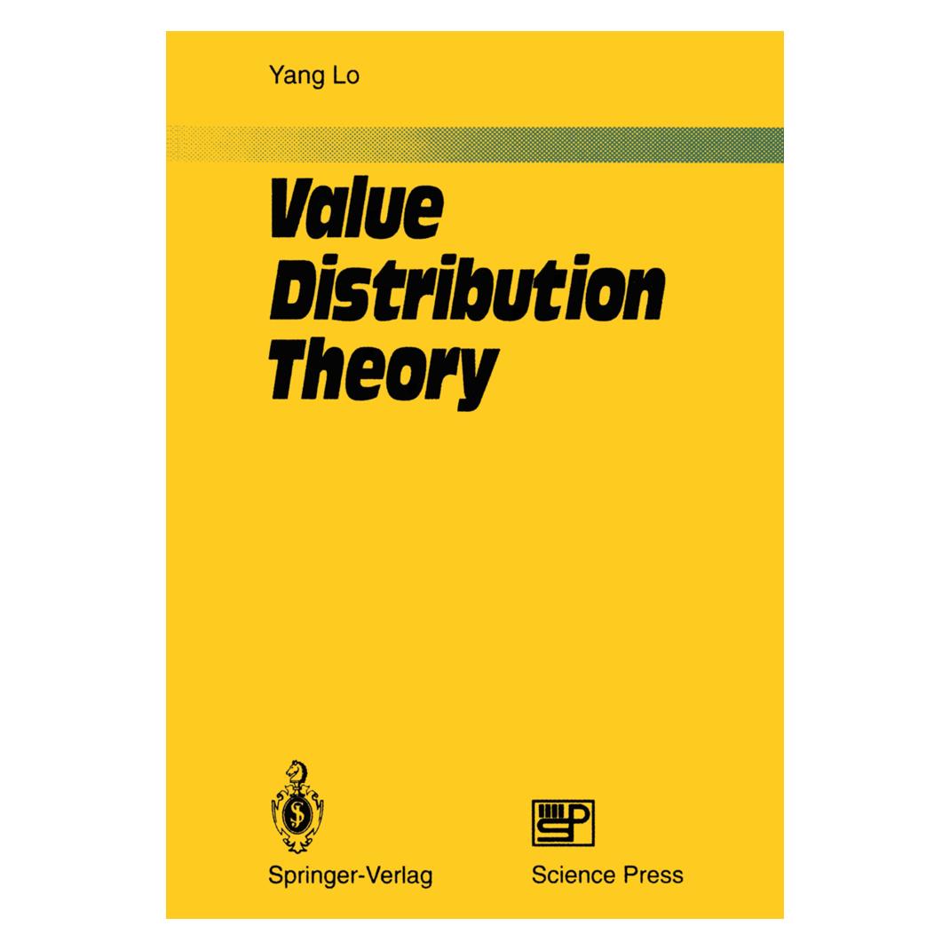 Springer Value Distribution Theory (Englisch, Softcover, Yang Lo) (55531032)