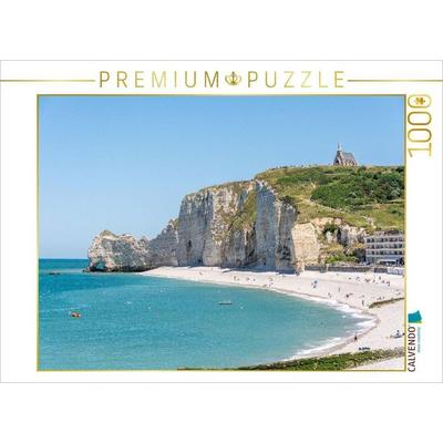 CALVENDO Puzzle Ein Motiv aus dem Kalender Normandie - Wo Natur auf Kultur trifft | 1000 Teile Lege-Größe 64x48cm Foto-Puzzle für glückliche Stunden