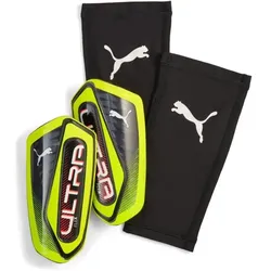 Puma ULTRA Flex Sleeve Schienbeinschoner - Yellow Alert-PUMA Blac