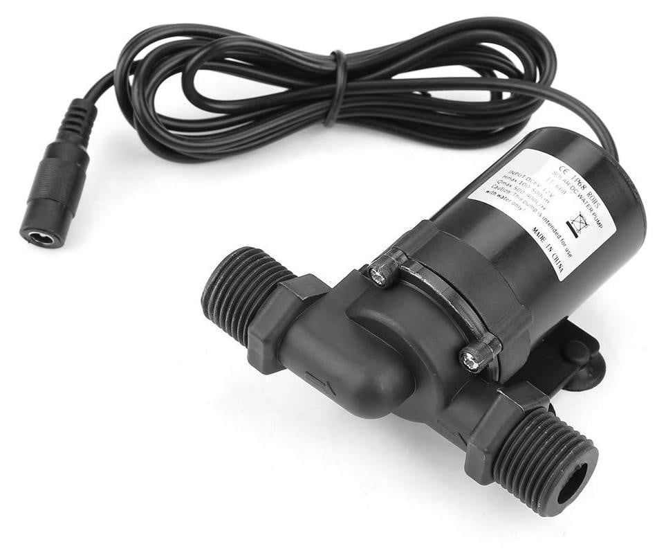 Lustrens Mini Dompelpomp, DC 12V ultrastille elektrische pomp voor zonneboiler en aquarium