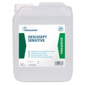 Dr.Schumacher Desinfektionsmittel DescoseptSensitv, für Flächen und Instrumente, alkoholisch, Kanister 5 Liter