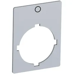 ABB Rectangularlegendplate29,6x39mmalum Textschild “0“ Alu silber-grau, für Schalter mit 1 Schaltstellung SK615550-61