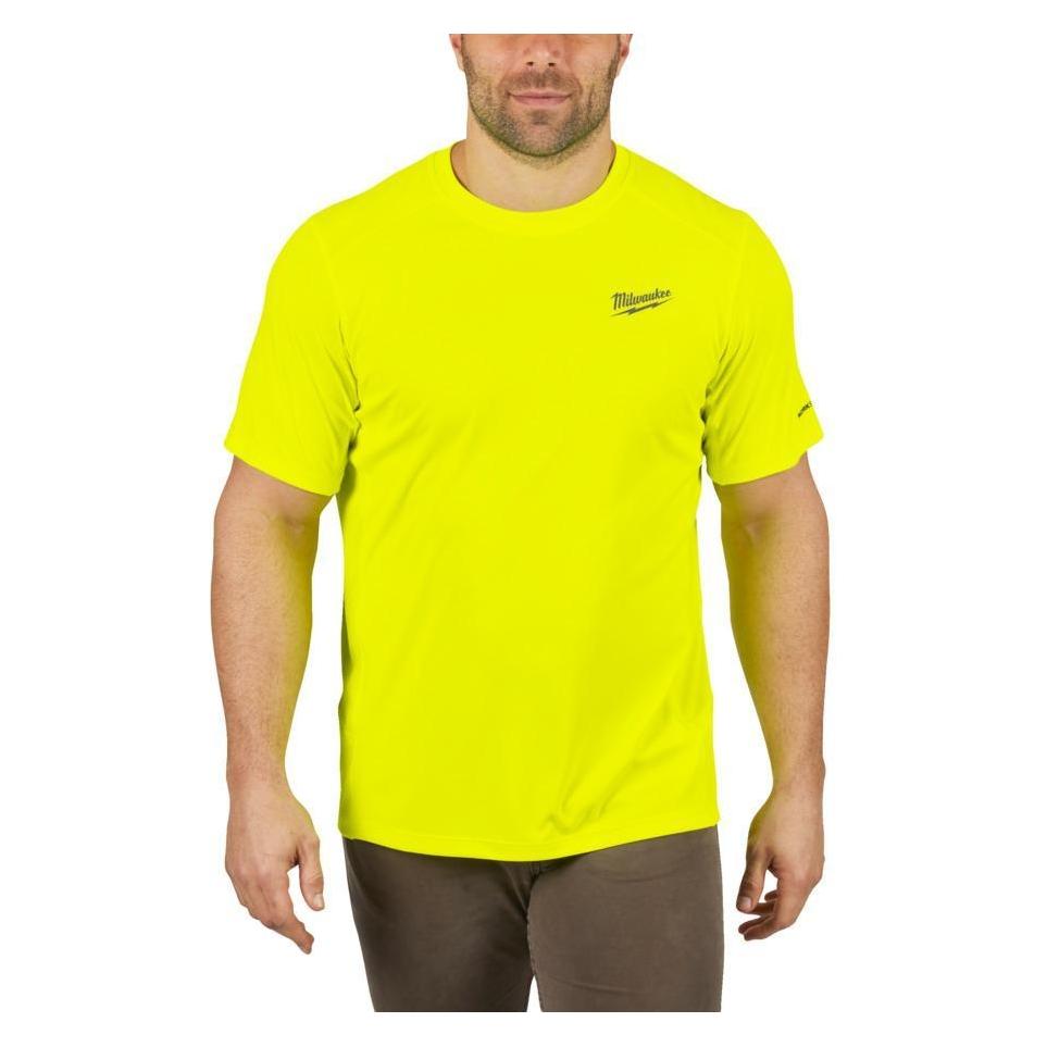 GCS Kurzärmeliges Arbeits-T-Shirt Hell - Gelb Wwssyl-Xxl (XXL) (986253)