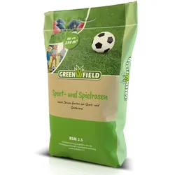Greenfield Sport- und Spielrasen - 5 kg Rasensamen für beanspruchte Flächen