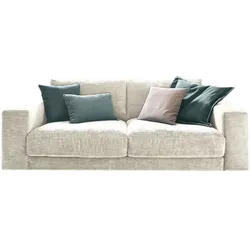 KAWOLA Sofa MADELINE 2-Sitzer Cord cremeweiß