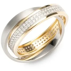 PLATINITY Roll-Ring mind. 126 Brillanten zus. ca. 0,50ct Platin 950/Gold 750