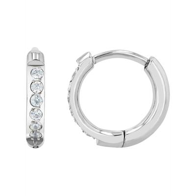 Paar Creolen LADY, silber (silberfarben), Ohrringe, Damen