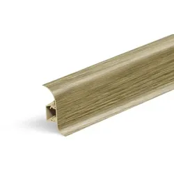 Sockelleiste „rund“ Naturel Pinie, PVC Länge 250 cm, Kantenhöhe 56 mm, NATNGF065