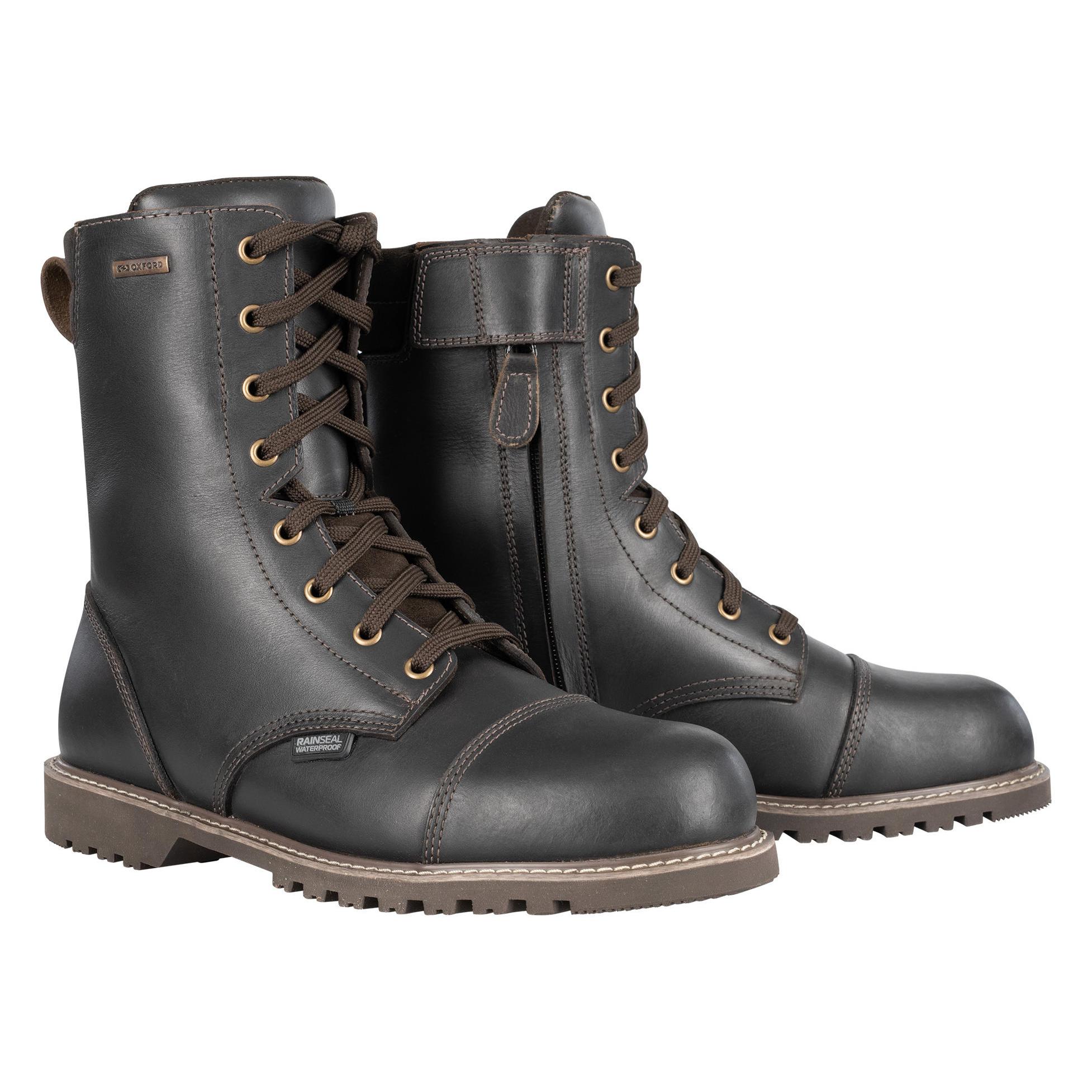 Oxford Herren Merton 2.0 Motorradstiefel, braun, 42 EU (Herren, 42) (BM23010342)
