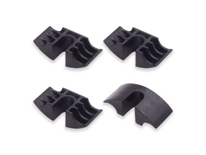 Lot de 4 cales en demi-lune compatibles avec IKEA pièce de rechange 122998 - Plaque de montage de cadre de lit pour MALM\, MAMMUT & SNEFJORD