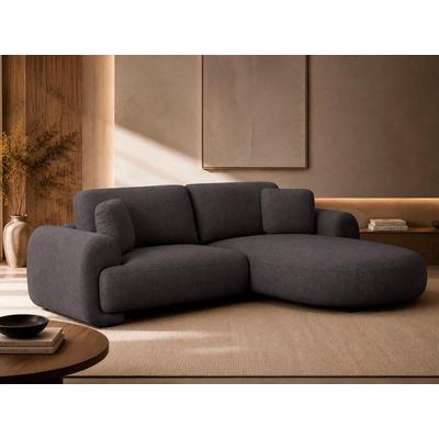 Ecksofa OTTO HOME "YllSY L-Form, 231cm - OTTO. Verlässliche Qualität.", grau (anthrazit), B:232cm H:78cm T:53cm, Sofas, Ecksofa, Struktur-Bezug, Tonnentaschen-Federkern, Topseller