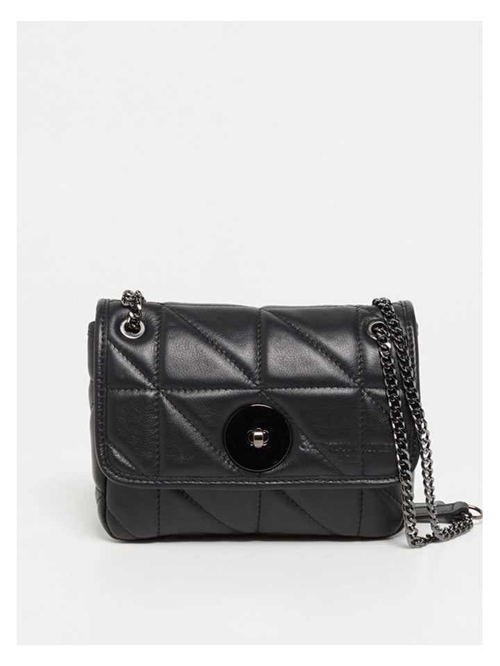 Christian Laurier Leder-Umhängetasche "Tania" in Schwarz - (B)21 x (H)14,5 x (T)7 cm - onesize