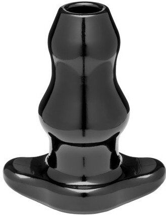 Perfect Fit Double Tunnel Plug Noir Medium 9.5 x5.2 cm