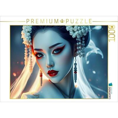 CALVENDO Puzzle Ein Motiv aus dem Kalender Dunkle Eleganz der Geishas | 1000 Teile Lege-Größe 64x48cm Foto-Puzzle für glückliche Stunden