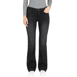 Mac Dream Boot Authentic Jeans in schwarzer Waschung-D36 / L32