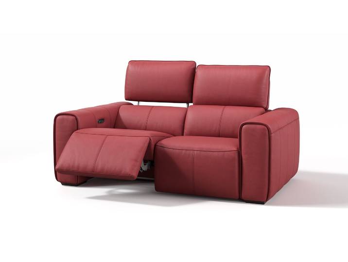 Leder Relaxsofa MAROLA 2-Sitzer Ledercouch Ledersofa Designsofa