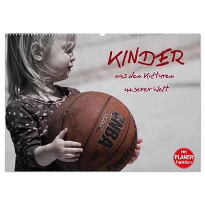 Kinder aus den Kulturen unserer Welt (Wandkalender 2027 DIN A2 quer), CALVENDO Monatskalender