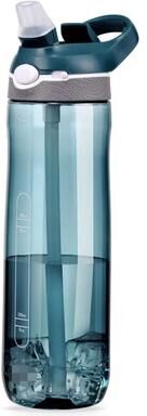 Inspired Living Tritan Hydration Pro Water Bottle With Straw BPA Free Gym & Outdoor Sports Bottle (750ml 1000ml) green 1000ml