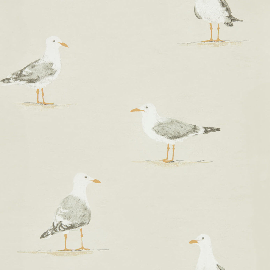 Sanderson Shore Birds 10.05m x 52cm Matte Wallpaper Roll Neutral 1,005cm L