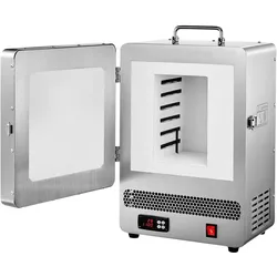 VEVOR elektrischer Schmelzofen 1650 W digitaler Schmelzofen, elektrischer Brennofen mit max. Temperatur 1200 °C für Wachsausschmelzguss Ton-DIY Metallglühen Keramikbrennen PID-Temperaturregelung
