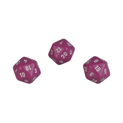 Halmakegel.com 20-seitiger Würfel - Ikosaeder - W20 - pink 257694