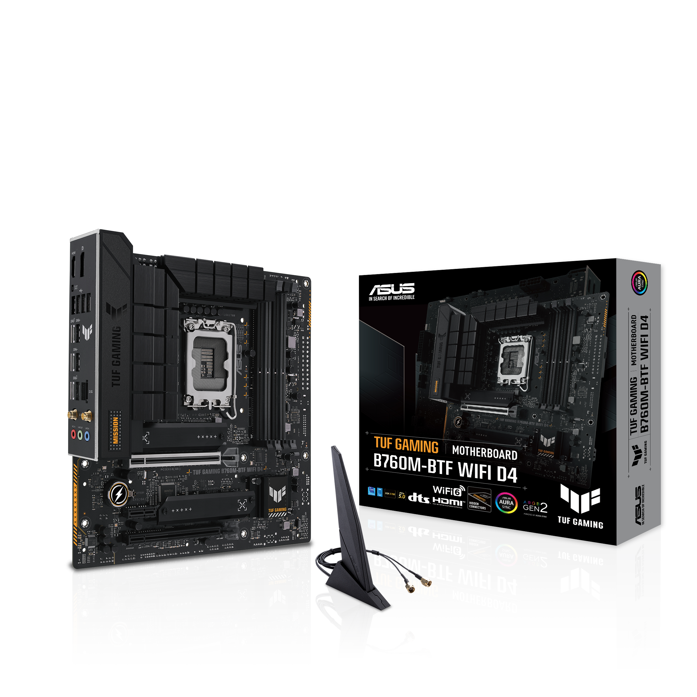 ASUS TUF GAMING B760M-BTF WIFI D4 mATX Mainboard - Sockel 1700