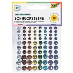 folia 80er-Pack Schmucksteine »Sparkling Rainbow« mehrfarbig