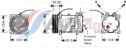 Ava Clever Choice Kompressor, Klimaanlage Uvak113