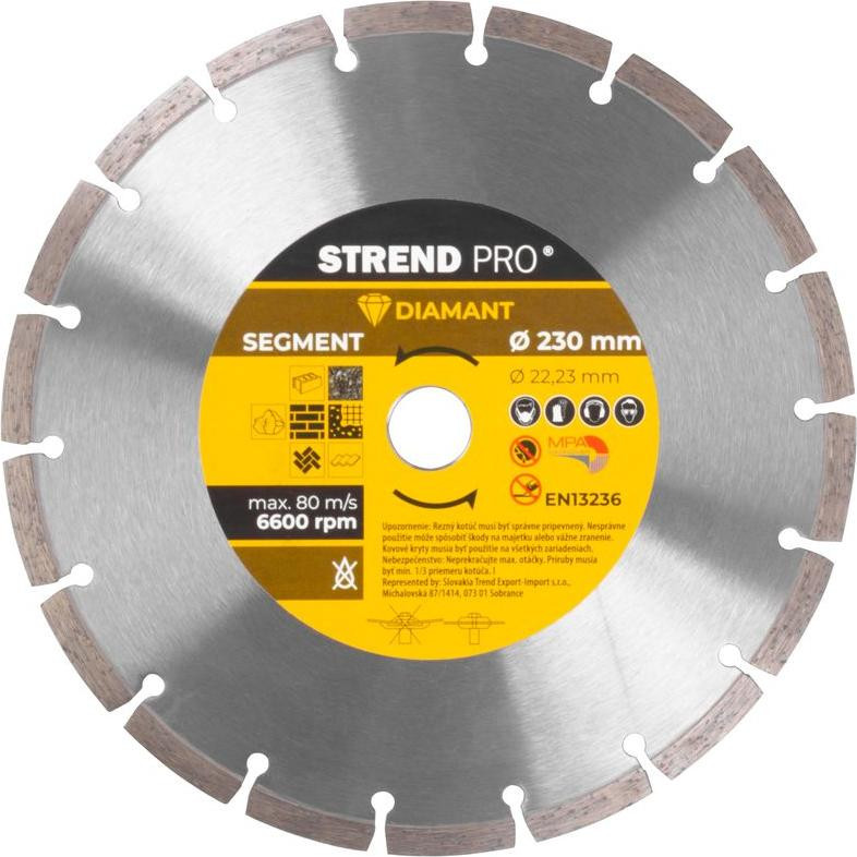 Strend Pro 521A Diamantschijf, 230 mm, gesegmenteerd