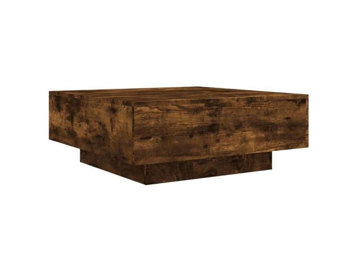 NOUVEAU Table à café - Table de salon - Table basse - Chêne fumé - 80x80x31cm bois d'ingénierie 28698