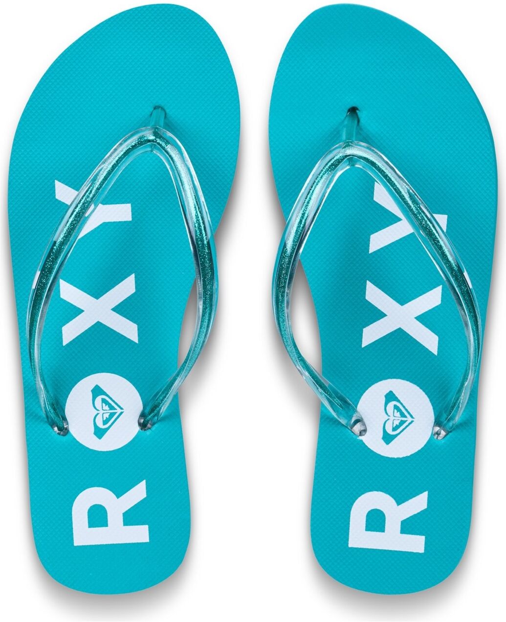 Sandale ROXY "Luminatas", Damen, Gr. 11(42), blau (sea grün), Obermaterial: 100% synthetisches Tr, Futter: 100% synthetisches Tr, Laufsohle: 100% Schwammgummi., Schuhe Sandale
