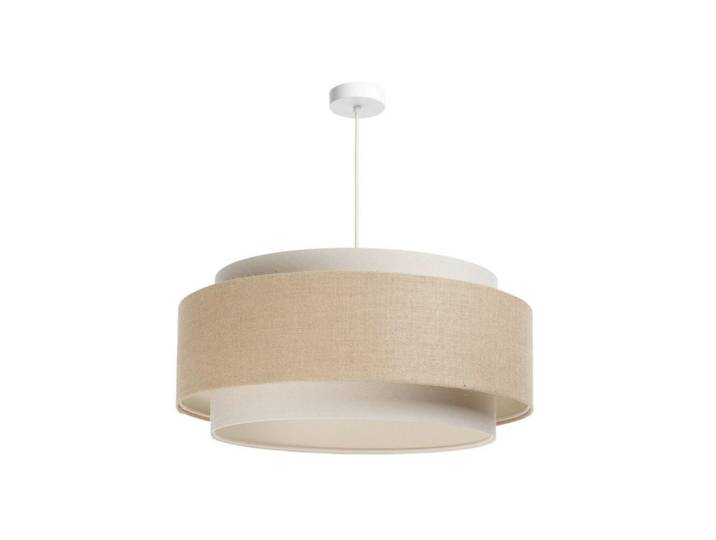 Hängeleuchte Boho Elegant, Creme, Karamell, Metall, Kunststoff, rund, 92 cm, Handmade in Europe, Europäischer Sicherheitsstandard, Schutzklasse II (Schutzisoliert), Lampen & Leuchten, Innenbeleuchtung, Hängeleuchten, Pendelleuchten
