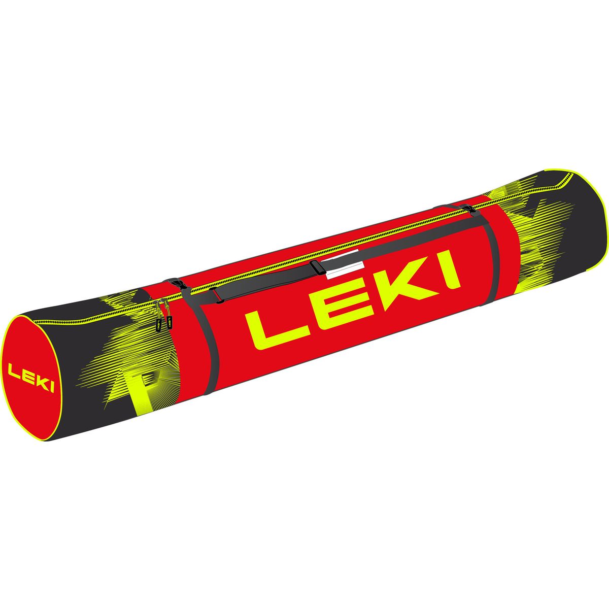 LEKI Alpine Ski Bag black-neonyellow-bright red (06) 185 cm 360212606