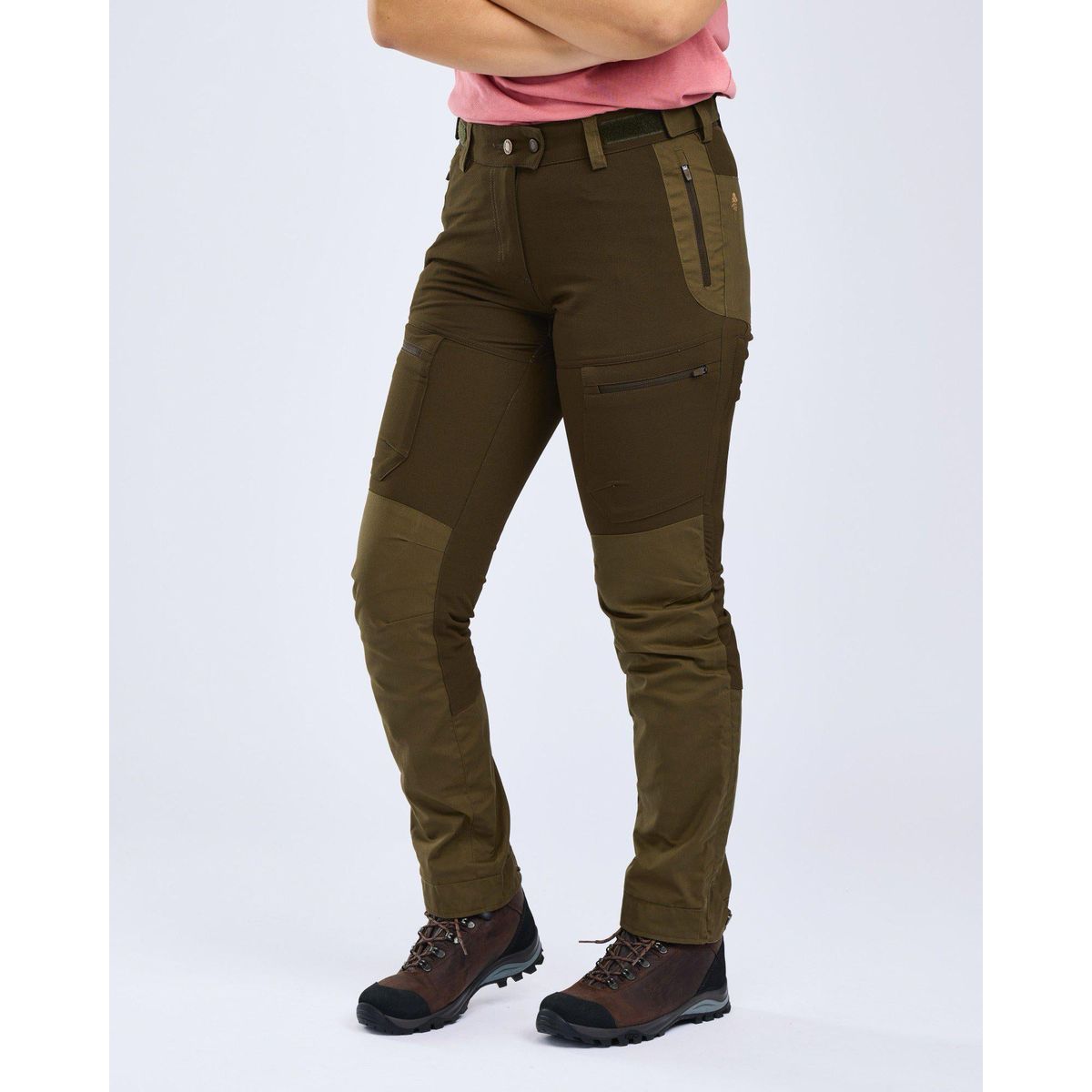 Pinewood Finnveden Hybrid Extreme Women Trouser d.olive/h.olive (723) L38 1-33022723738