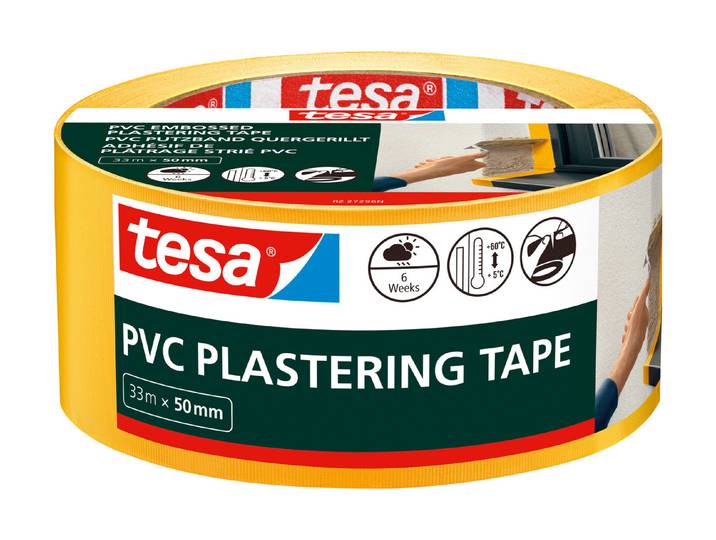 Tesa Putzband PVC Gelb