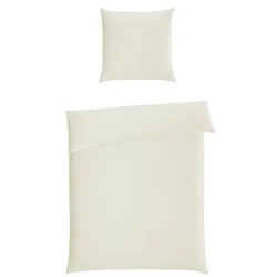 Casea Satin-Bettwäsche Barcelona 200 x cm Satin Beige Creme
