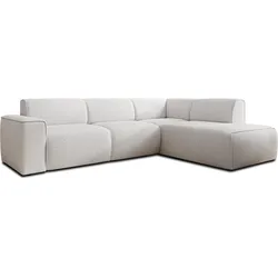 ECKSOFA L Form Didim Weiß 292/220/78 cm – großes Sofa stilvoll & bequem R