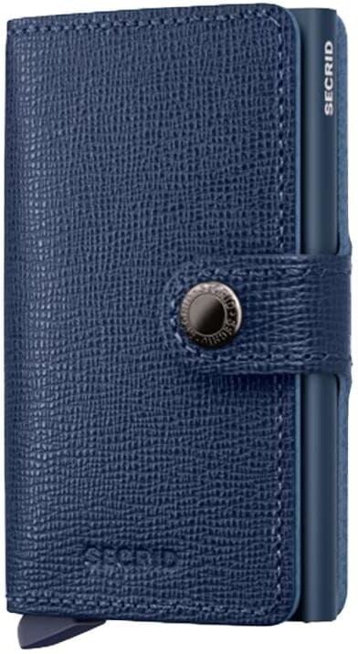 Geldbörse SECRID "Miniwallet", Herren, blau (navy), Leder, Kleinlederwaren Geldbörse navy Einheitsgröße