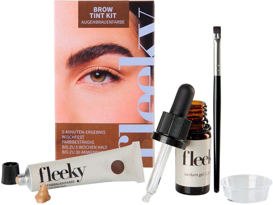 fleeky Tint Kit (Farbe 15ml + Oxidant 10ml + Pinsel + Schale)