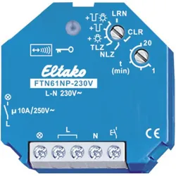 Eltako, Aktor, FTN61NP-230V Funkaktor Treppenlicht-Nachlaufschalter UP 1 Schliesser 10A/250V AC