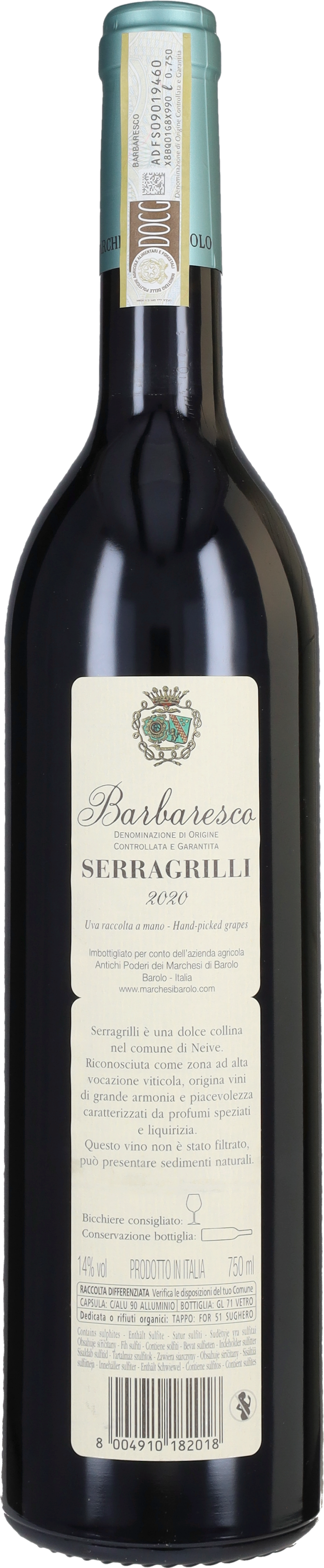 Barbaresco 'Serragrilli' Marchesi di Barolo 2021