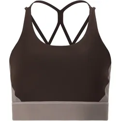 Athlecia Aspasia Color Block Light Support Sport-BH Damen 1294 - chocolate torte XS