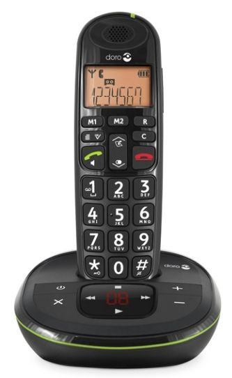 Doro PhoneEasy 105wr DECT-Telefon (Schwarz) 380102