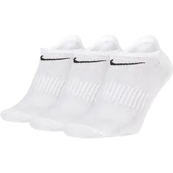 Nike Unisex Everyday Lightweight No-Show Training Socks (3 Pairs) weiß